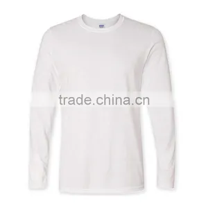 China Factory Direct Wholesale Plain Blank Long Sleeves Mens T-Shirt For Printing thumbnail-2