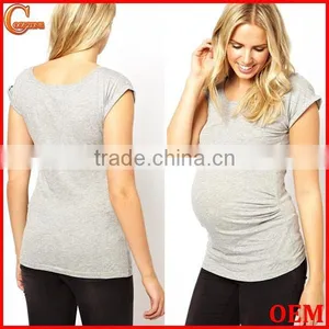 Rolled Sleeves New Look Maternity Tee for All Stages of Pregnancy thumbnail-1