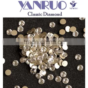 NHF 2058 Crystal BLING Chaton Flat Back Glass Nail Rhinestones thumbnail-1