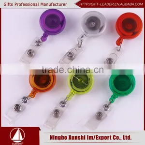 Round Plastic Retractable Badge Yoyo Reel thumbnail-1