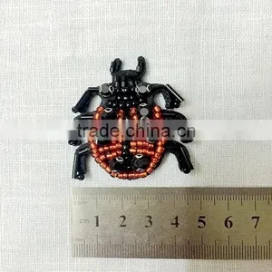 High Quality Rhinestone Beaded Pineapple Hawaiian Tropical Fruit Plant Beaded Iron On Applique Patch thumbnail-2