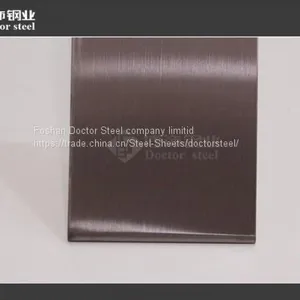 ASTM 316 Dark Brown HL Stainless Steel Sheet With High Quality thumbnail-3