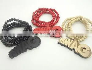 Hip-Hop Wood Fashion Accessories Chain Necklace thumbnail-1