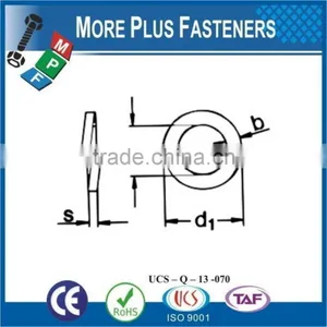 Made in Taiwan Bright Blue Zinc Stainless Steel Spring Standard Medium Split Lock Washer thumbnail-1