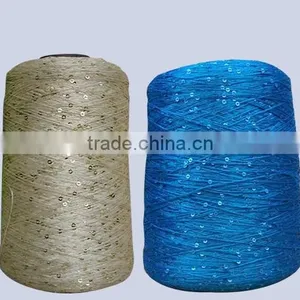 Hot Selling 120D Polyester Yarn With 2mm Sequin for Knitting With Great Price thumbnail-1
