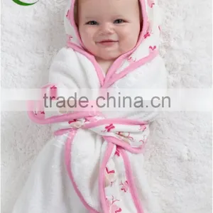 100% Cotton Ultra Soft Baby Hooded Bath Towels thumbnail-3