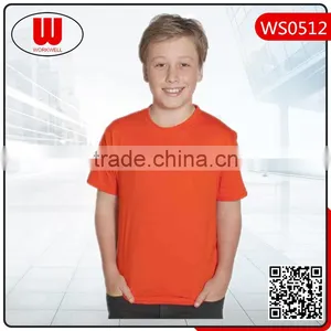 Hot Sale Plain Round Neck Kids T-shirt Wholesale thumbnail-1