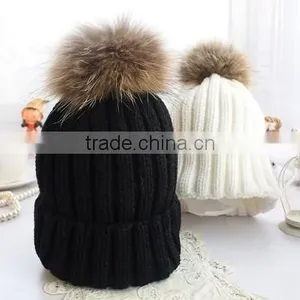Hot Sell Real Raccoon Fur Fur Pom Poms for Hat thumbnail-1