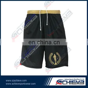 Dye Sublimation Black Rugby Board Shorts for Sale thumbnail-1