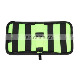 Black Padded 8 Elastic Loops Batteries ChargerCable Organiser Bag thumbnail-3