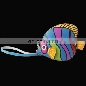 MCP-0005 Cute Animal Clownfish Genuine Leather Coin Purse thumbnail-1