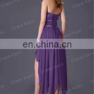 2015 Grace Karin 2 Colors Short Front and Long Back Off Shoulder Cocktail Dresses CL4094-1# thumbnail-3