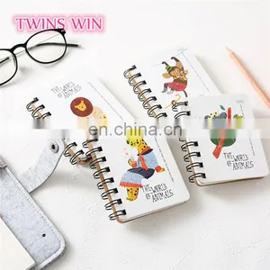 China Stationery Market 2018 New Fashion Student Cactus Design Sprial Kraft Paper Hardcover Notebook thumbnail-2