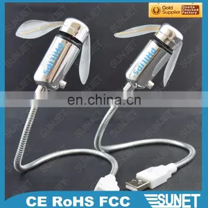 Light up Your Show LED Message and Metal Plated Usb Led Fan thumbnail-4