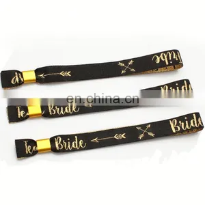 Custom Logo Fabric Wristbands With Clik Clips for Sublimation or Vinyl Print thumbnail-1