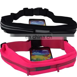 Outdoor Sweatproof Lycra Running Belt Elastic Waist Bag With Two Expandable Pockets thumbnail-1