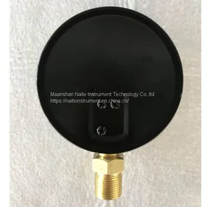 Black Steel Case and Bezel Dry Lower Thread Pressure Gauge thumbnail-3
