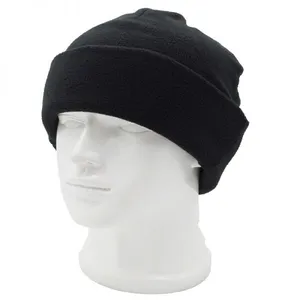 Joy Fashion Hat Supplier Custom Logo Winter Polyester Polar Fleece Beanie Hat thumbnail-3