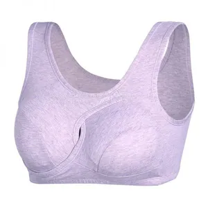 Pure Cotton Without Steel Ring Anti-extension Sagging Sleep Nursing Bra Bra Vest Gathering Pregnant Women Postpartum Breastfeeding Underwear thumbnail-5