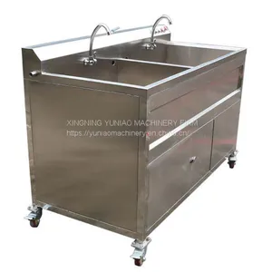 Hotel Kitchen Two Tanks Vegetable and Fruit Washing Machine Ozone Fruit and Vegetable Washer WT/8613824555378 thumbnail-3