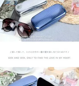 Wholesale Crush-resistant and Lightweight Metallic Sunglasses Case thumbnail-4