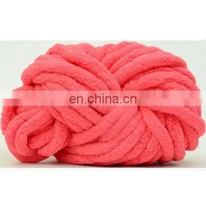 Wuge 100% Polyester Thick Ice Line Knitting Yarn for Blanket thumbnail-3