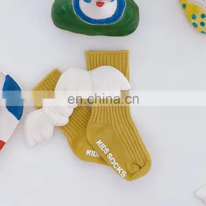 Cute Angel Wings Children's Socks for Autumn and Winter New Glue Non-slip Baby Socks Boneless in Tube Baby Socks thumbnail-6
