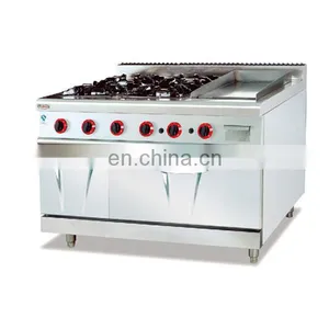 Multifunction Cooking Equipment Gas Range Stove With 4-Burner&Griddle&Oven thumbnail-1