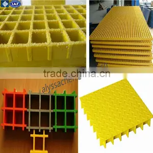 Fiberglass Floor Grating, Platform Walkway Frp Grp Grating, High Strength and ISO9001 thumbnail-1