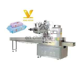 Mini Wet Wipes Packing Machine With Labeling And Punching thumbnail-1