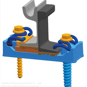 Tram Rail Fastening System(Rail Fastener) for Metro Railway Track Fixing thumbnail-2
