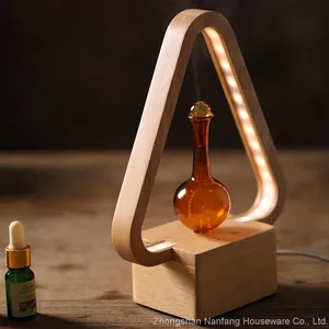Triangle Essential Oil Aroma Diffuser With LED Table Lamp thumbnail-4