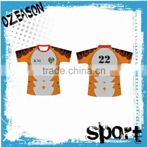 Best OEM Service for Striped Sublimated Rugby Jersey Tackle Twill Fabrication thumbnail-1