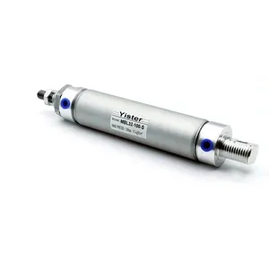 Double Acting MBL Series Aluminum Barrel Mini Round Body Air Pneumatic Cylinders thumbnail-5