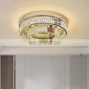 Luxury Style Interior Decoration Dining Room Living Room Modern Crystal LED Ceiling Lamp thumbnail-2