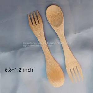Bamboo Spork Wholesale Bamboo Spoon Bambu Fork From China Twinkle Bamboo thumbnail-2