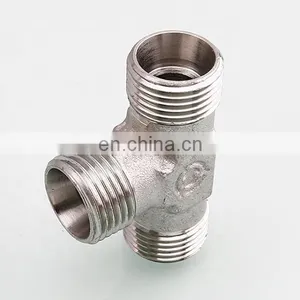 Factory Supply Hydraulic Tee Steel Wholesale Hydraulic Tee Fitting for Railway Locomotive thumbnail-2