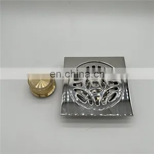Hot Sale Square Bathroom Quick Drain Deodorant Stainless Steel Floor Drain Cover thumbnail-1