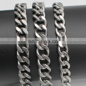 Women Hip Hop Neck Chain Jewelry Custom Stainless Steel Necklace Chain thumbnail-2