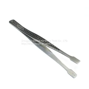 Flat Mouth Tweezers Anti-static Stainless Steel High-precision Clip Stamp Plucking Hair Phone Maintenance Thickened Flat Tweezers St-34a thumbnail-4