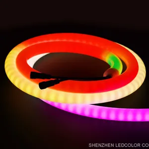 360 Beam Angle Degree Silicon Smart WS2812B RGB Flex Tiras Luces IP67 Waterproof RGB LED Strip Neon Lights thumbnail-1