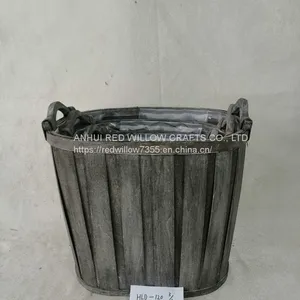 Customized Handmade Small Wood Chips Rattan Storage Basket thumbnail-3
