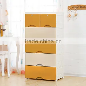 Assorted Color Plastic 5-Drawer Unit Organizer With Putty Handles thumbnail-1