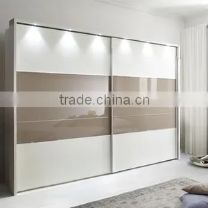 Top Sale Double Color Bedroom Wardrobe Sliding Door Wardrobe Closet thumbnail-1