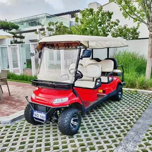 Electric Golf Cart for Resort Hotels, 6-seater Golf Sightseeing Car thumbnail-1