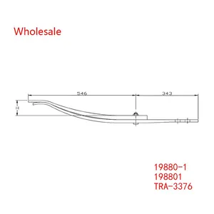 19880-1, 198801, TRA-3376 Trails Trailer Spring Arm Wholesale For Trailer thumbnail-1