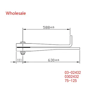 03-02432, 0302432, 75-125 Heavy Duty VehicleRear Axle Wheel Spring Wholesale For Peterbilt thumbnail-1