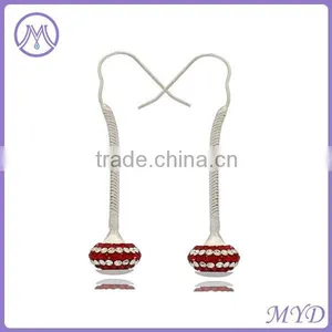 Handmade Crystal Shambhala Ball Dangle Earring Drop thumbnail-1