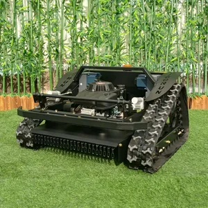 Remote Brush Cutter, China Remote Control Tracked Mower Price, Robot Lawn Mower for Hills for Sale thumbnail-1