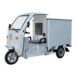 Cheap Price of Express Delivery Electric Vehicle Electric Truck Electric Tricycle E-Trike Equipped With Closed Cargo Box and Lead-Acid Battery thumbnail-3
